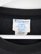 Champion Sweater Schwarz L – Etikett
