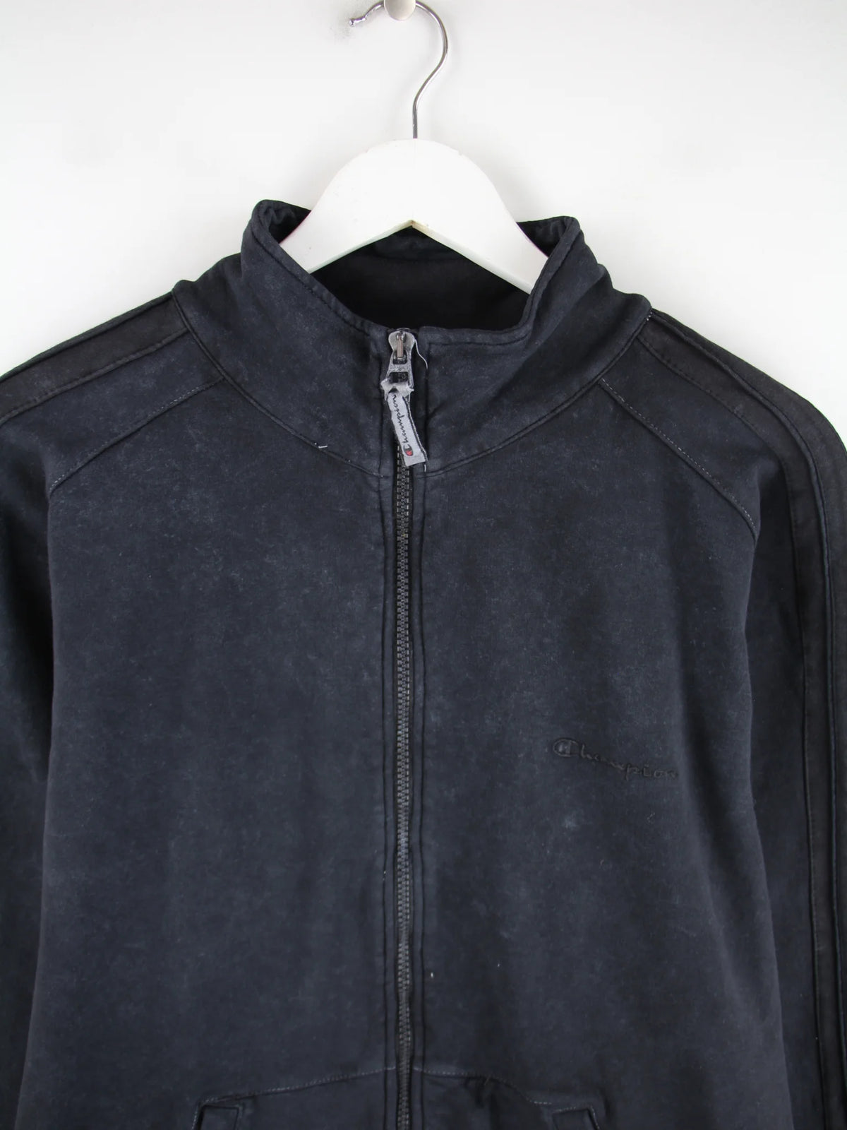 Champion Sweatjacke Grau XXL – Detailansicht Vorderseite