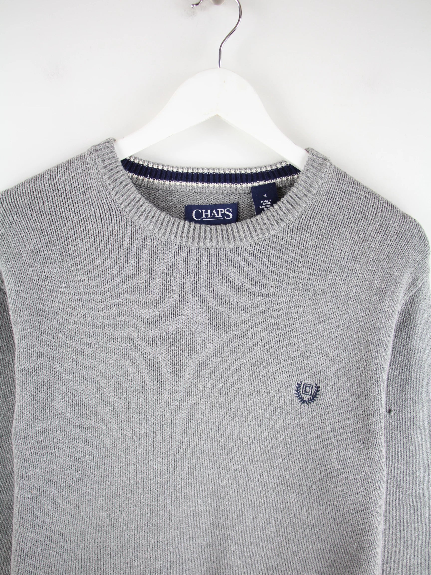Chaps by Ralph Lauren Pullover Grau M – Detailansicht Vorderseite