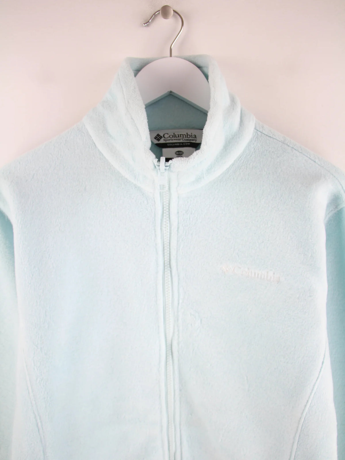 Columbia Fleece Türkis M – Detailansicht Vorderseite