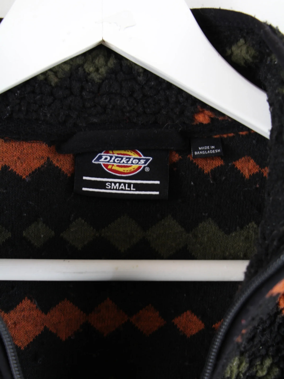 Dickies Fleece Mehrfarbig S – Etikett