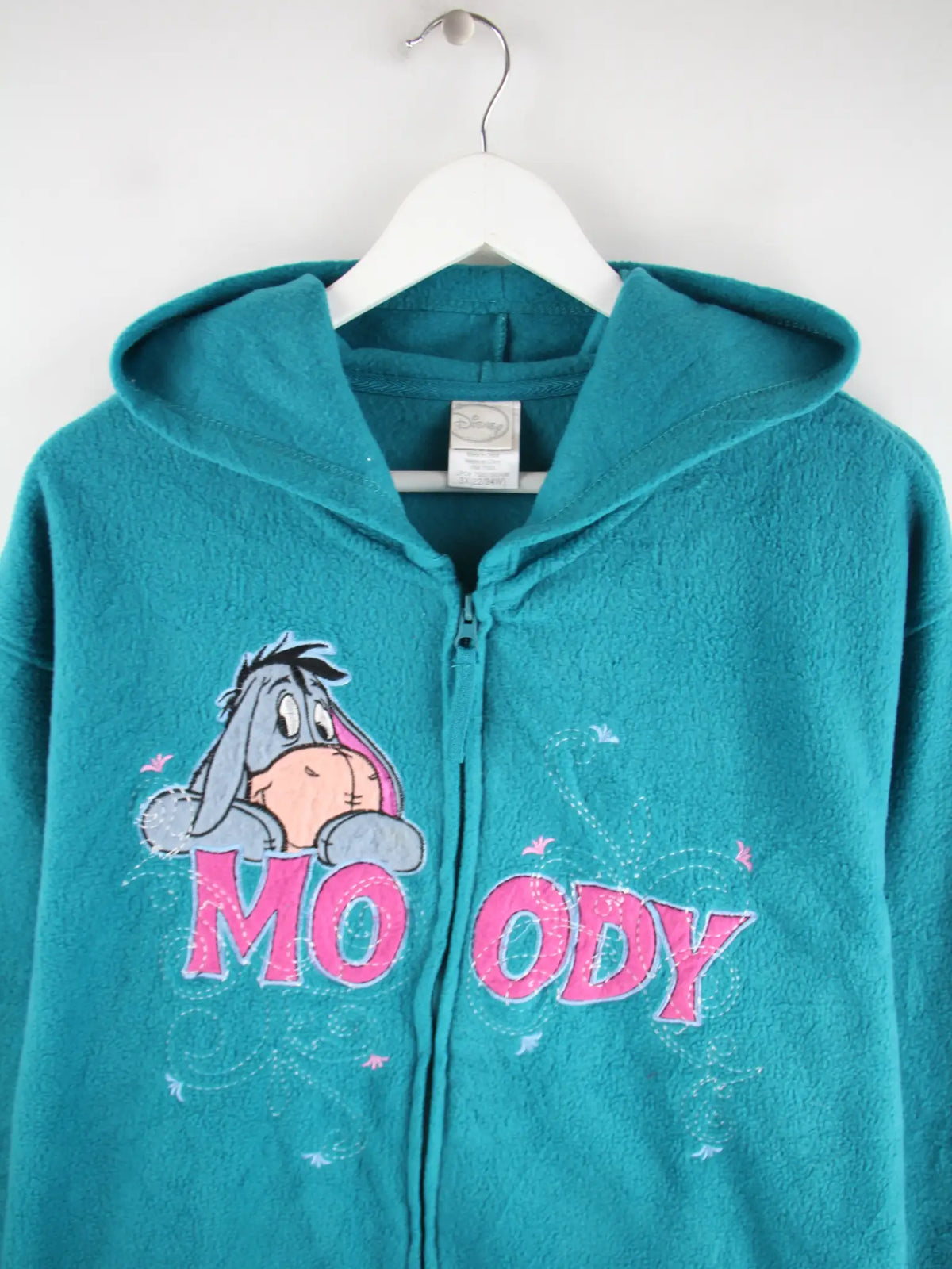 Disney Fleece Türkis 3XL – Detailansicht Vorderseite