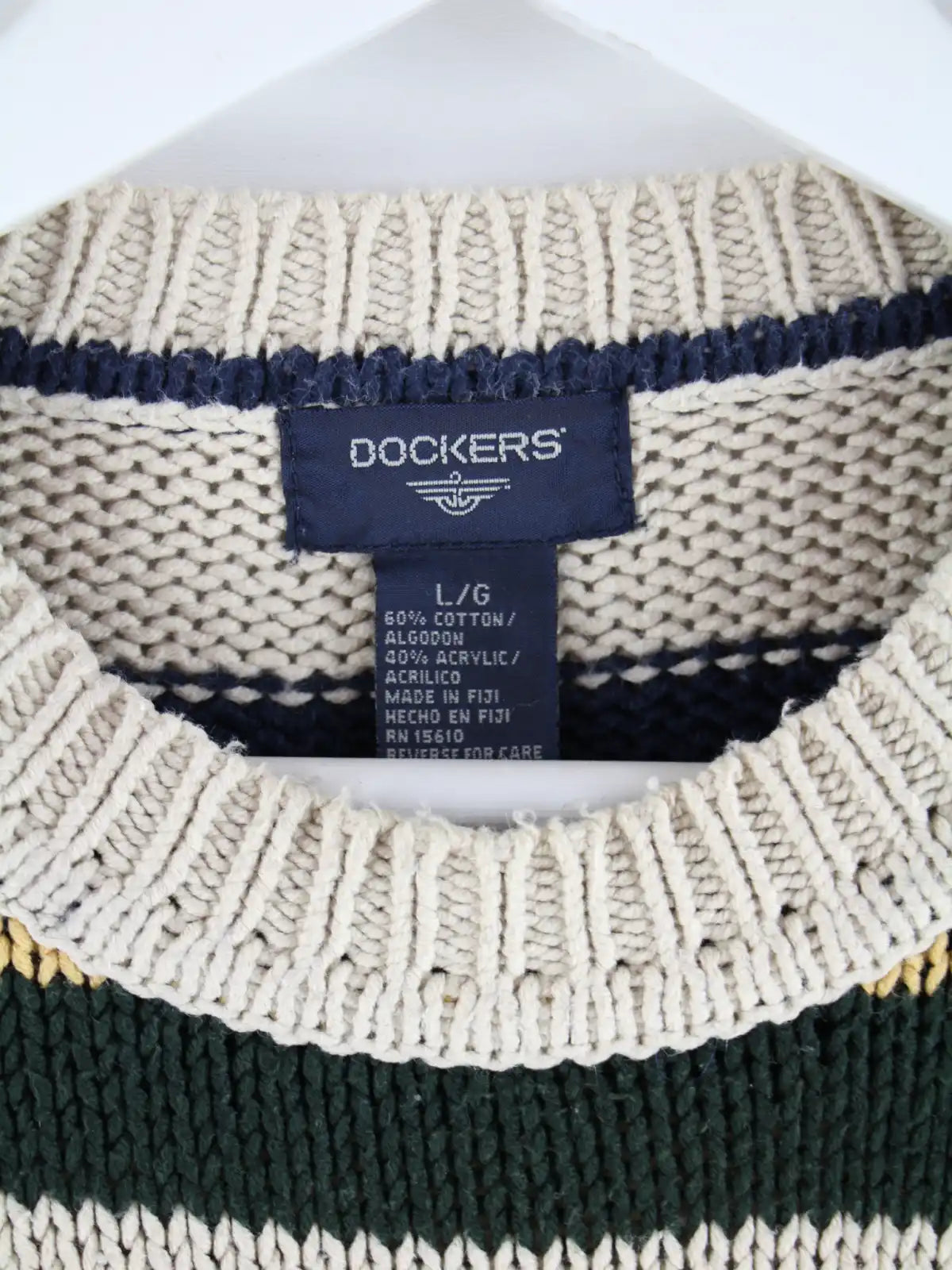 Dockers Pullover Mehrfarbig L – Etikett