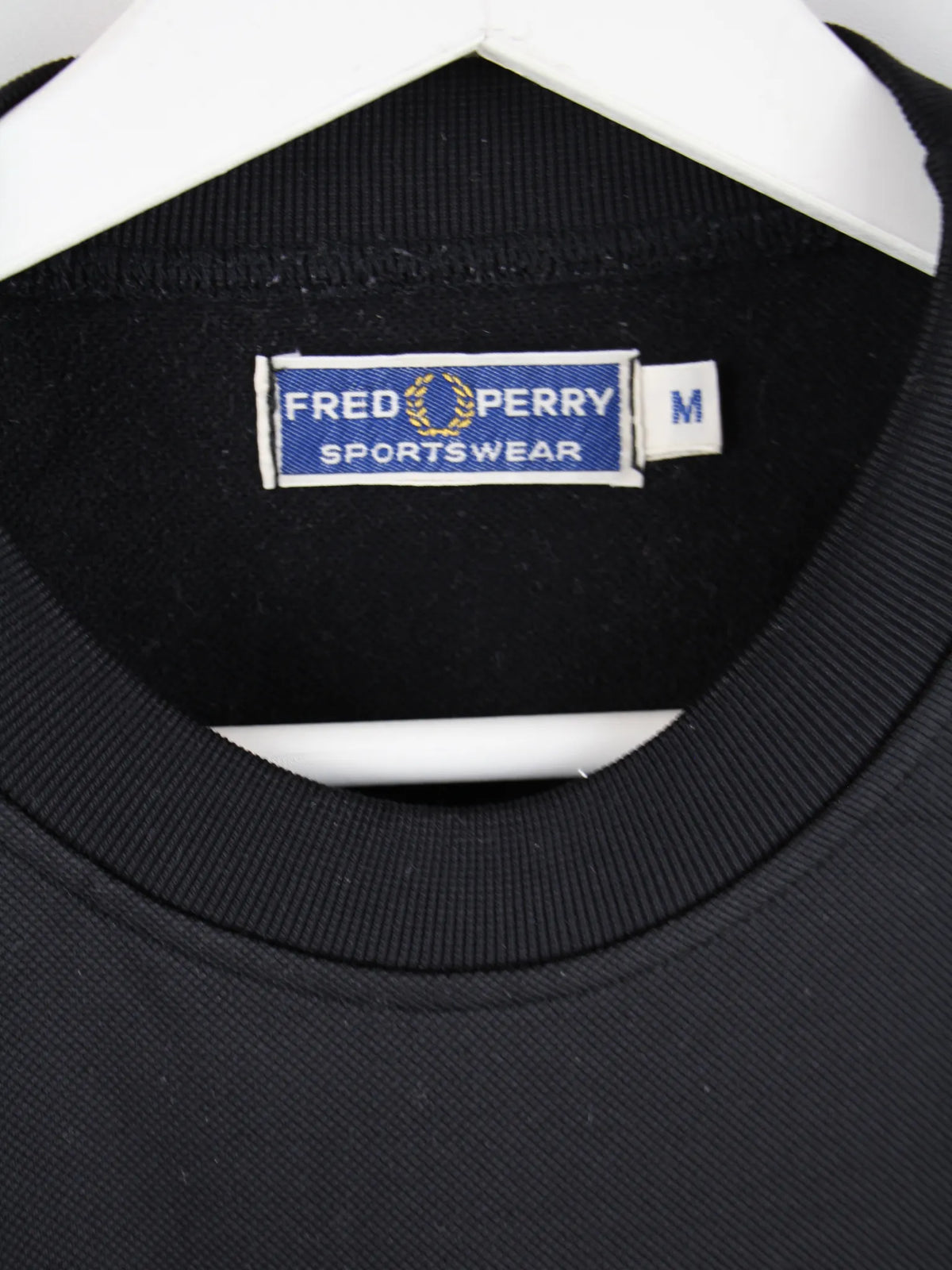 Fred Perry Sweater Schwarz M – Etikett