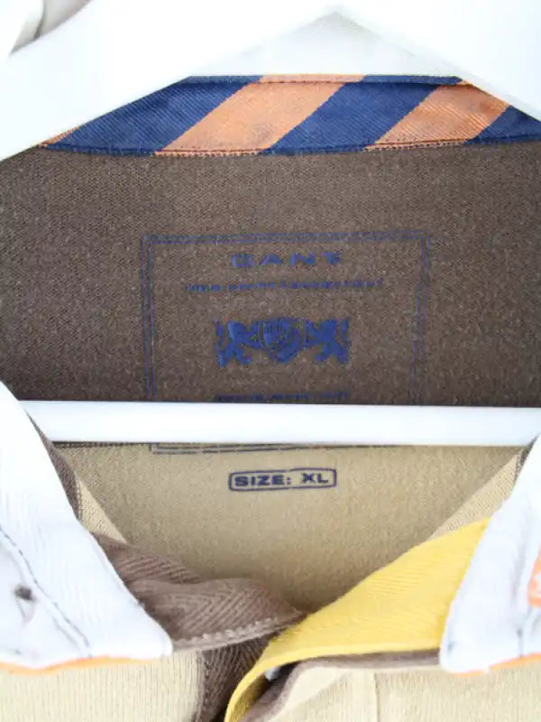 Gant Polo Braun XL – Etikett