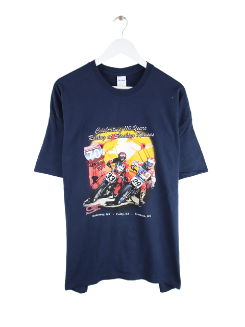 Gildan T-Shirt Blau XXL – Vorderseite