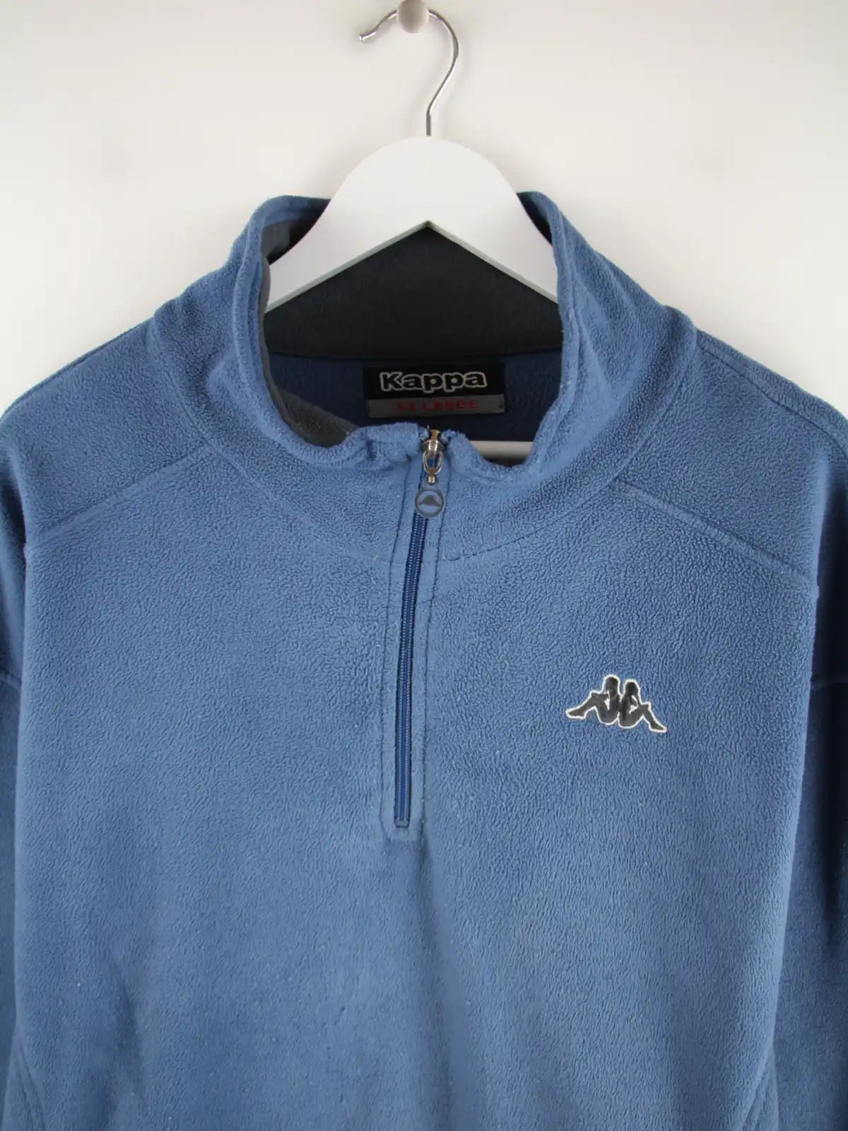 Kappa Fleece Blau 5XL – Detailansicht Vorderseite
