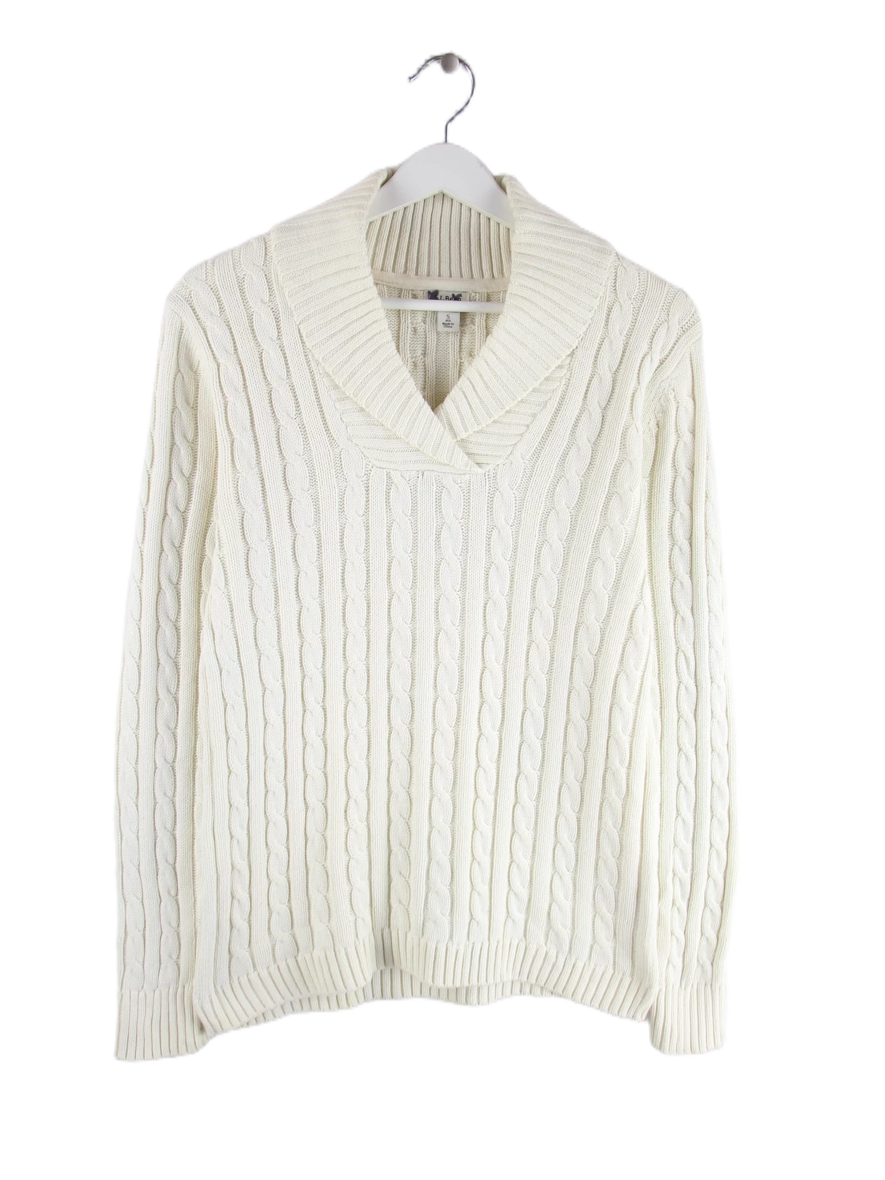 L.L. Bean Pullover Beige S – Vorderseite