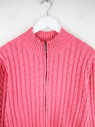 L.L. Bean Strickjacke Pink XXL – Detailansicht Vorderseite