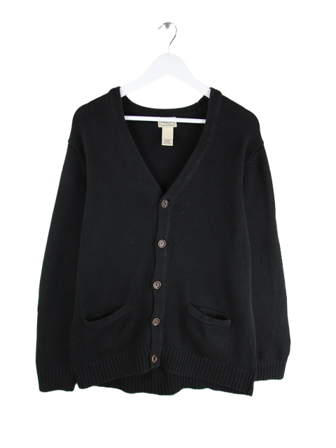 L.L. Bean Strickjacke Schwarz M – Vorderseite