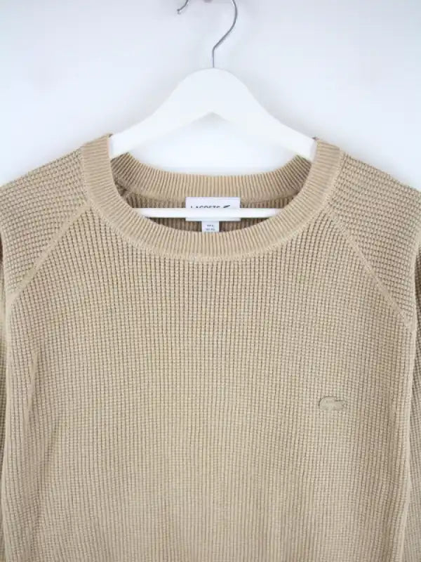 Lacoste Sweater Beige XL – Etikett