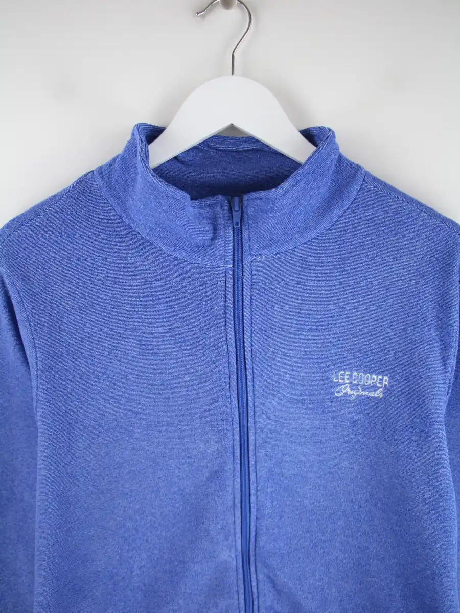 Lee Cooper Fleece Blau L – Detailansicht Vorderseite