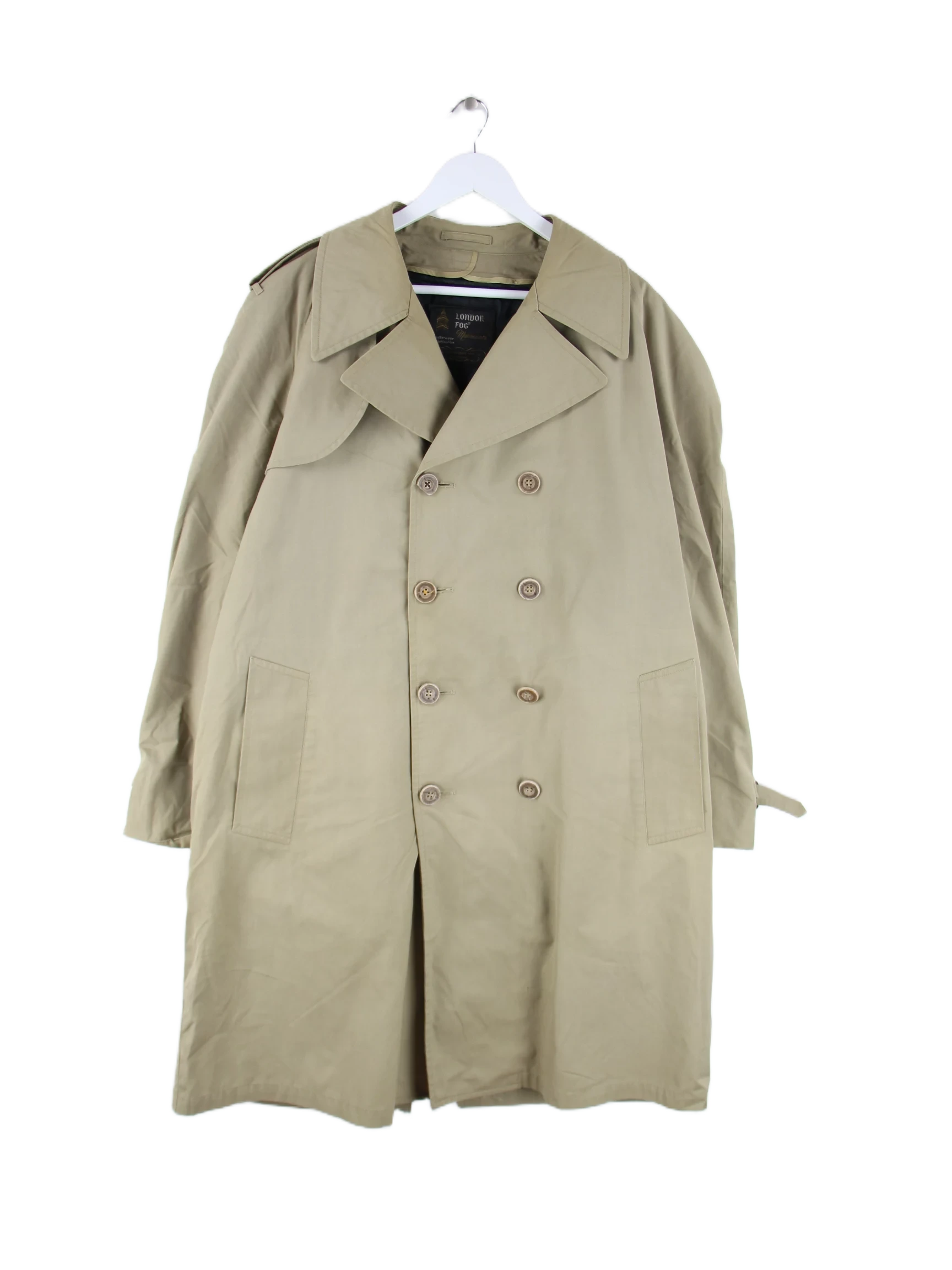 London Fog Mantel Beige XL – Vorderseite