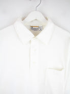 London Fog Polo Weiß XL – Detailansicht Vorderseite