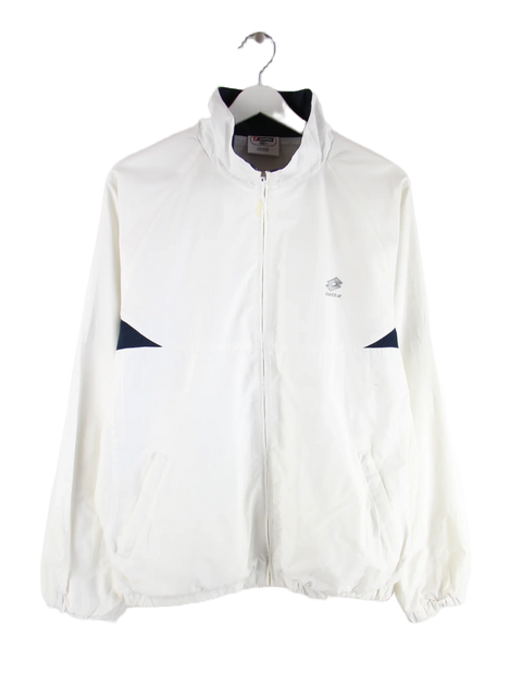 Lotto Trainingsjacke Weiß M – Vorderseite
