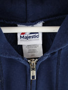 Majestic Hoodie Blau L – Etikett
