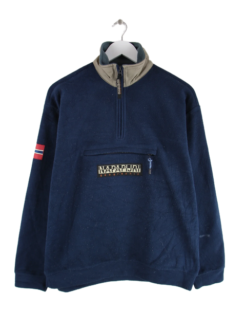Napapijri Fleece Blau L – Vorderseite