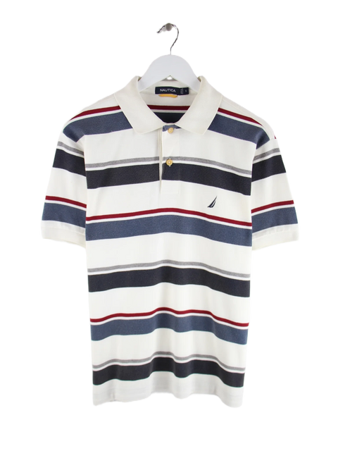 Nautica Polo Weiß S – Vorderseite