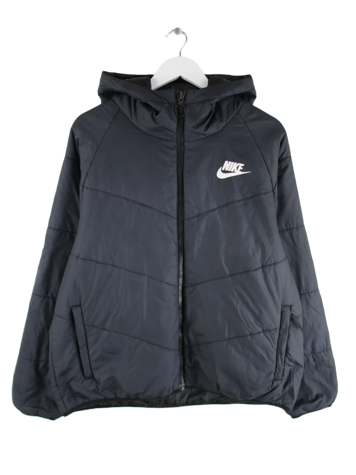Nike Jacke Schwarz L – Vorderseite