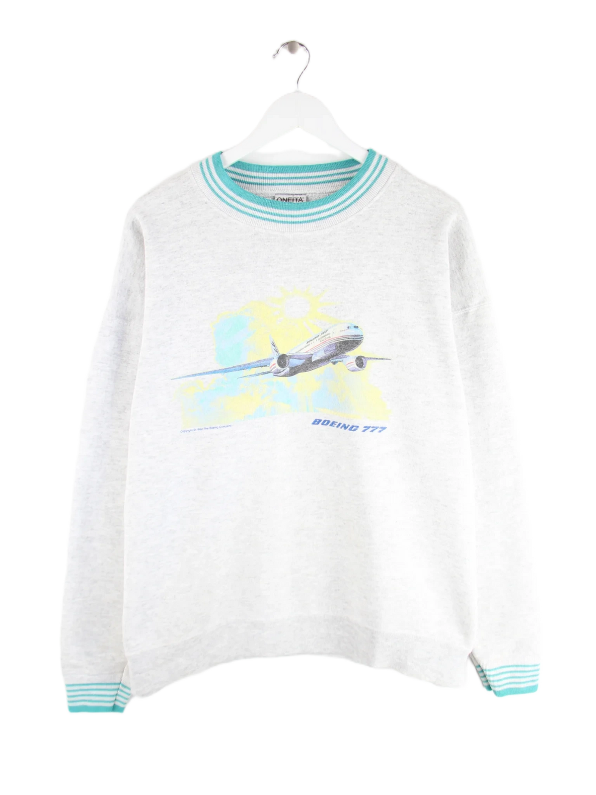 Oneita Sweater Grau XL – Vorderseite