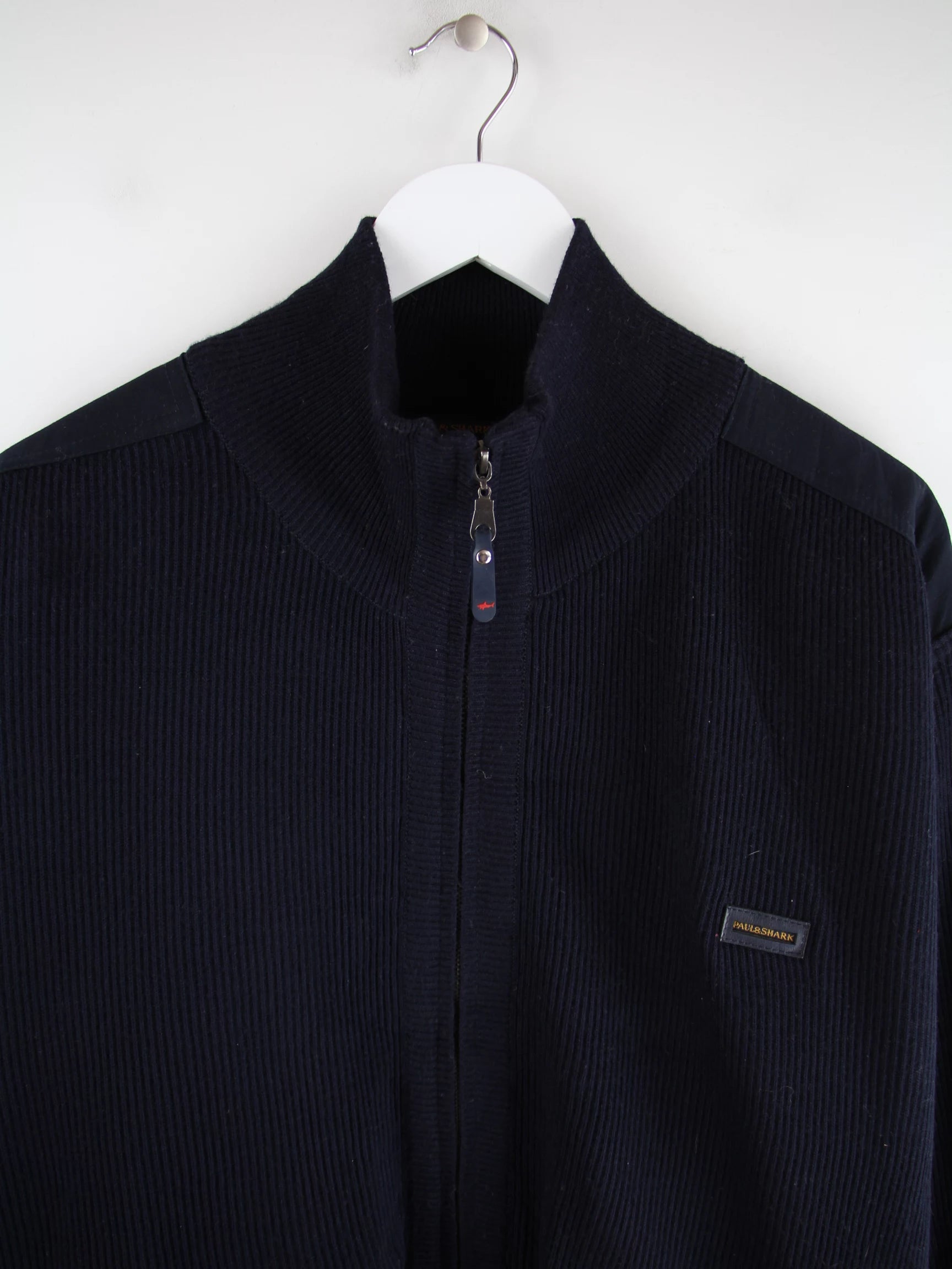 Paul & Shark Strickjacke Blau XL – Detailansicht Vorderseite