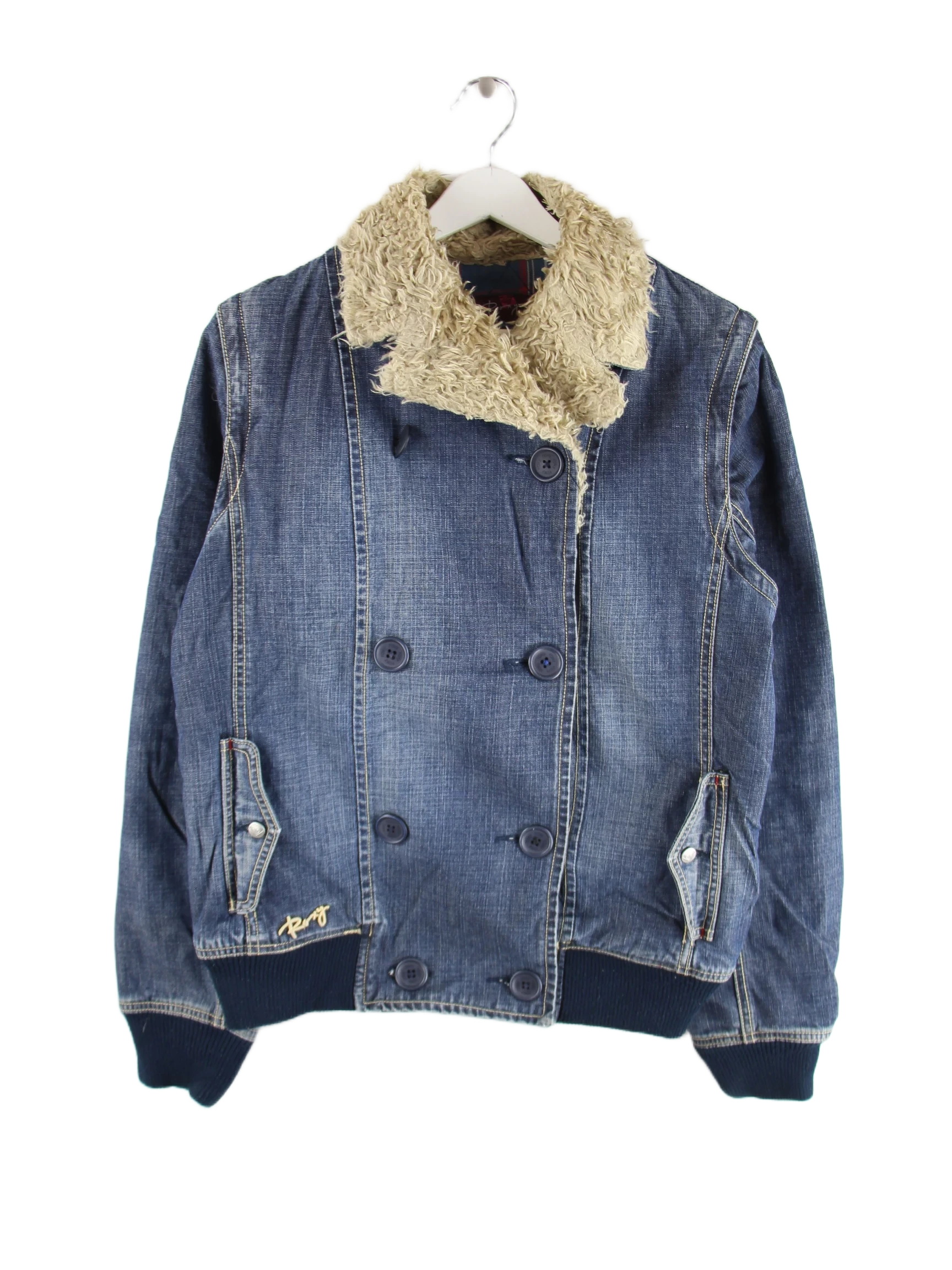 Quiksilver Jeansjacke Blau L – Vorderseite