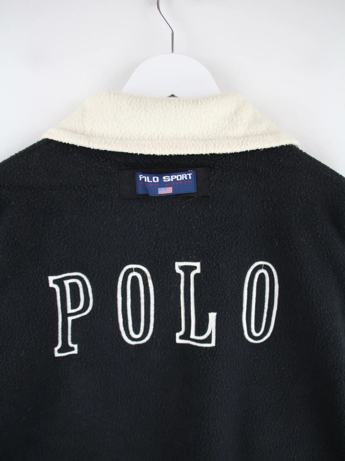 Ralph Lauren Fleece Schwarz XL – Etikett