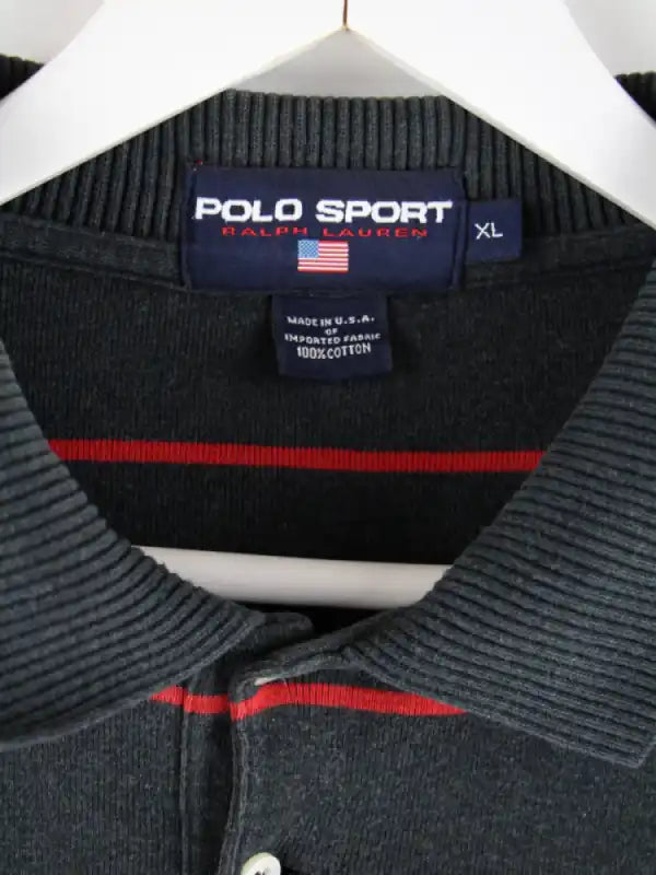 Ralph Lauren Polo Grau 4XL – Etikett