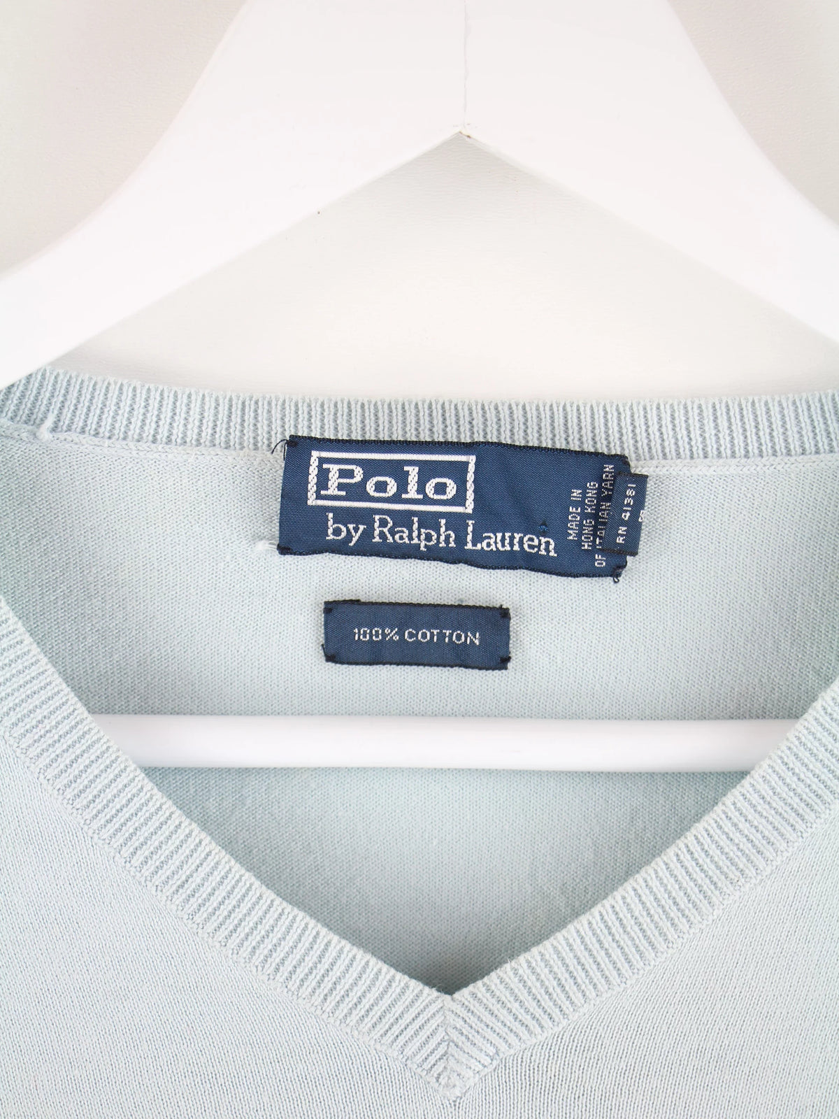Ralph Lauren Pullover Blau L – Etikett
