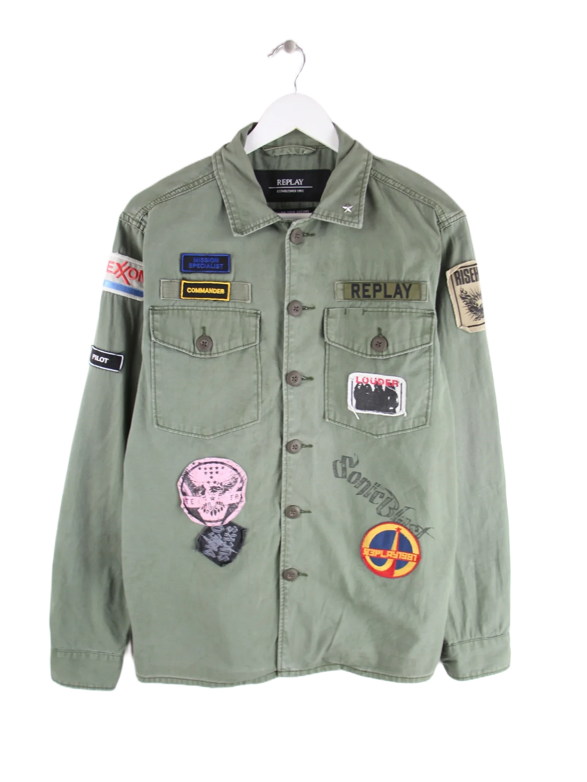 Replay Leichte Jacke Grün M – Vorderseite