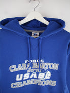 Russell Athletic Hoodie Blau M – Detailansicht Vorderseite