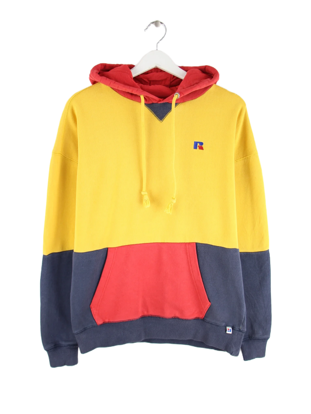 Russell Athletic Hoodie Gelb M – Vorderseite