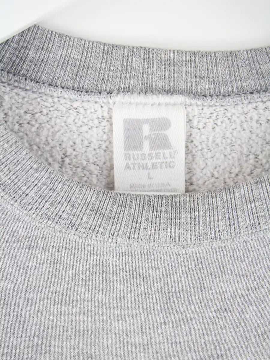 Russell Athletic Sweater Grau L – Etikett