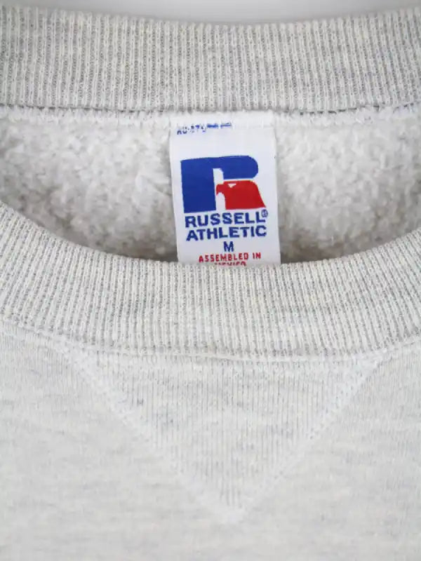 Russell Athletic Sweater Grau M – Etikett