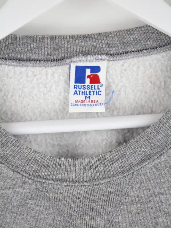 Russell Athletic Sweater Grau M – Etikett