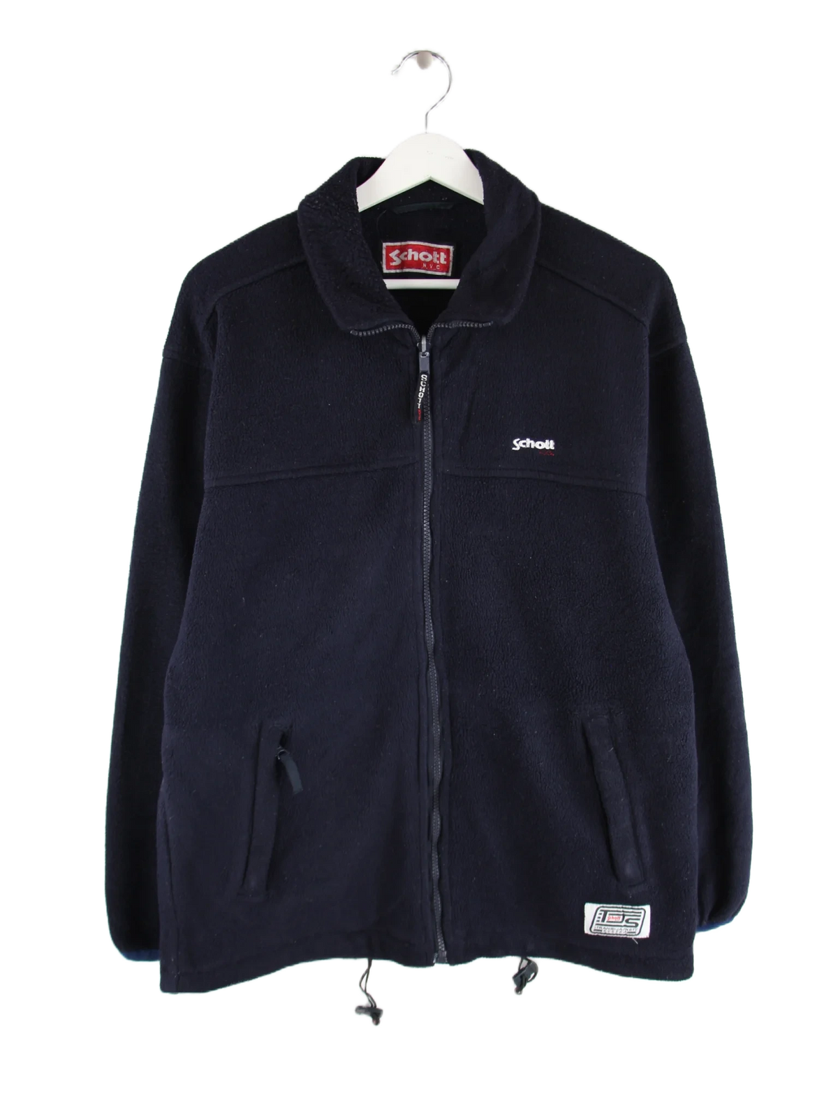 Schott Fleece Blau L – Vorderseite