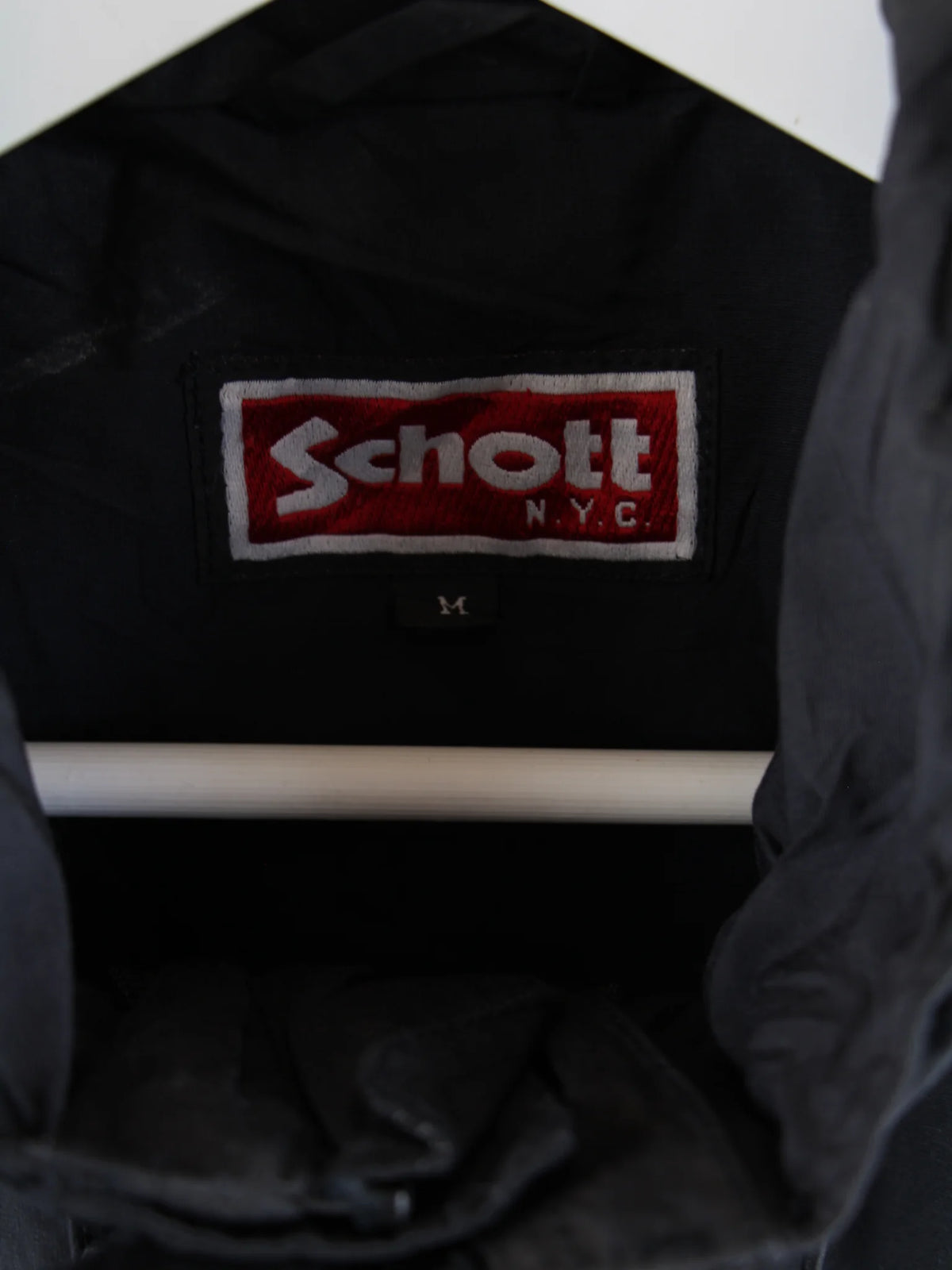 Schott Leichte Jacke Schwarz M – Etikett