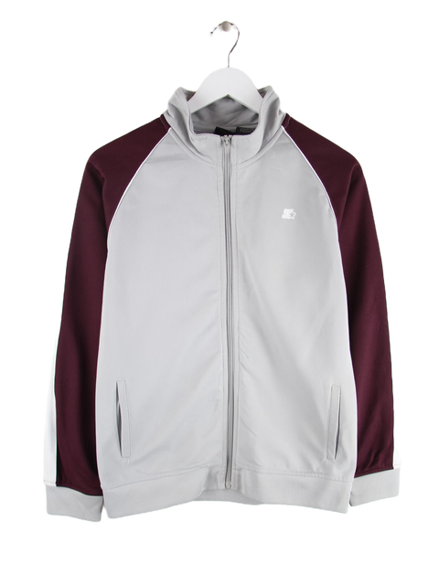 Starter Trainingsjacke Grau S – Vorderseite