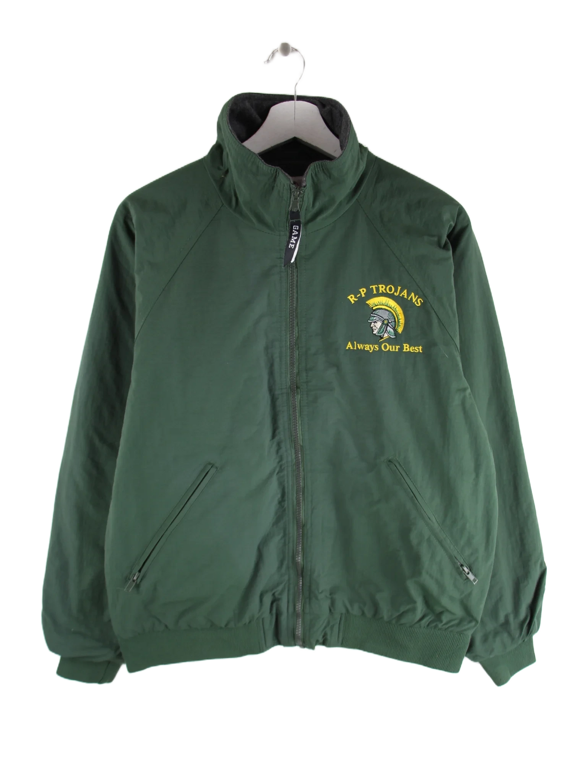 The Game Jacke Grün S – Vorderseite