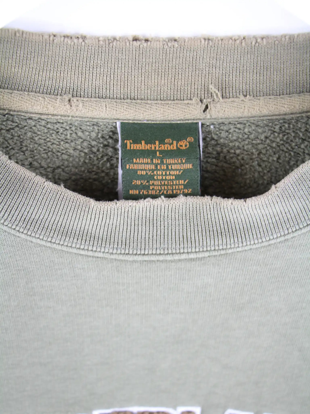 Timberland Sweater Grün L – Etikett