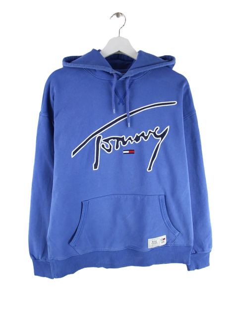 Tommy Hilfiger Hoodie Blau M – Vorderseite
