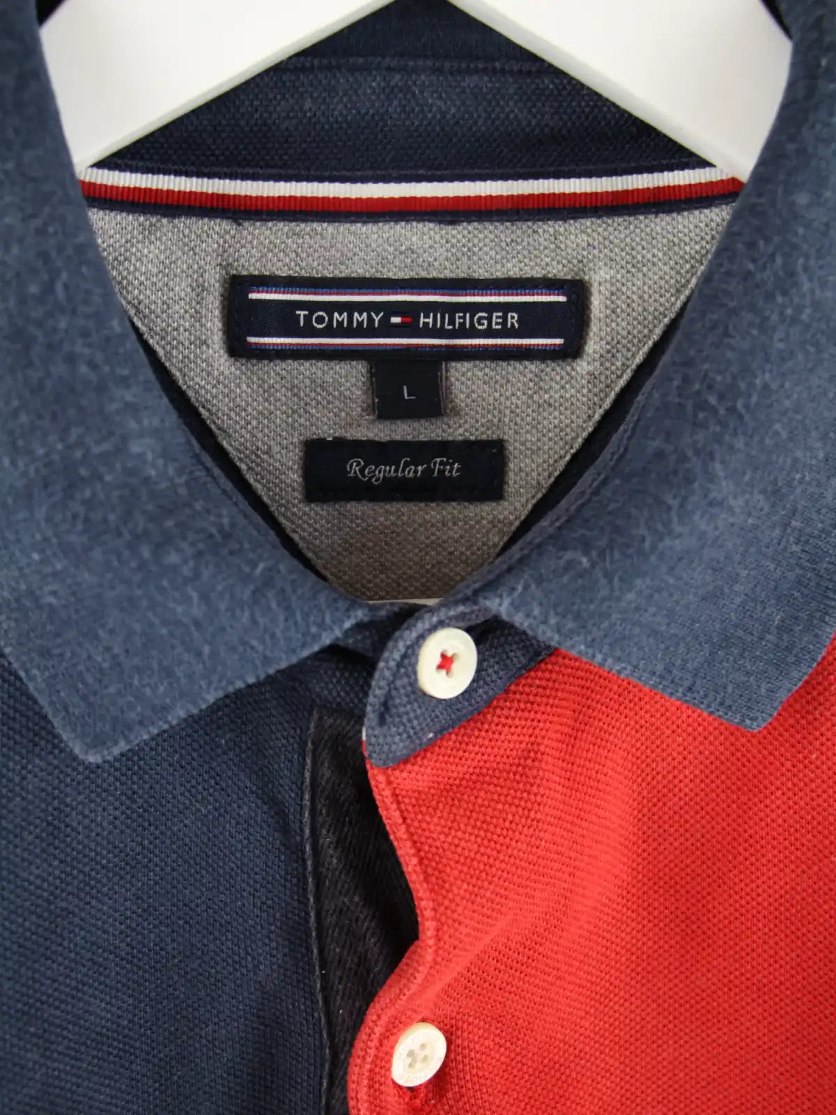 Tommy Hilfiger Polo Mehrfarbig L – Etikett
