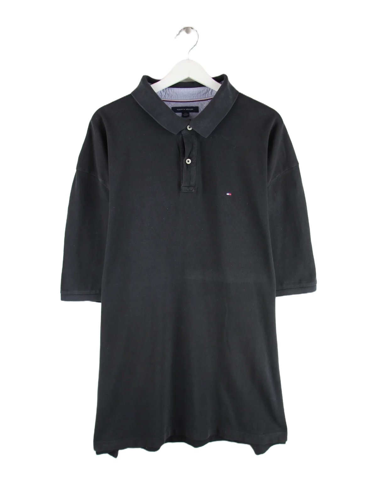 Tommy Hilfiger Polo Schwarz 3XL – Vorderseite