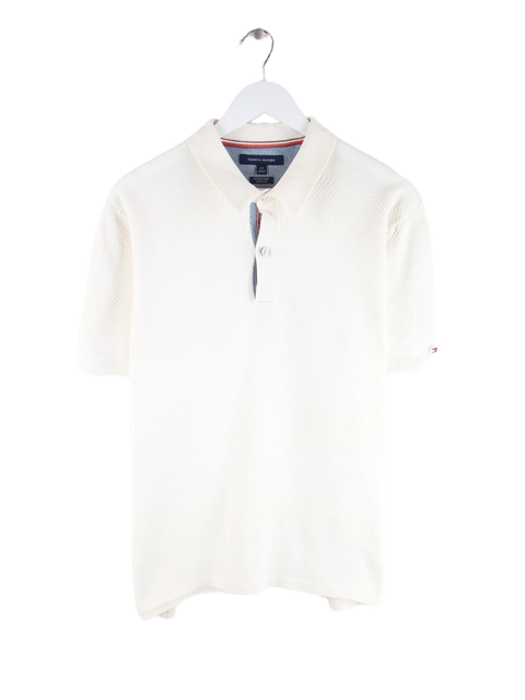 Tommy Hilfiger Polo Weiß L – Vorderseite