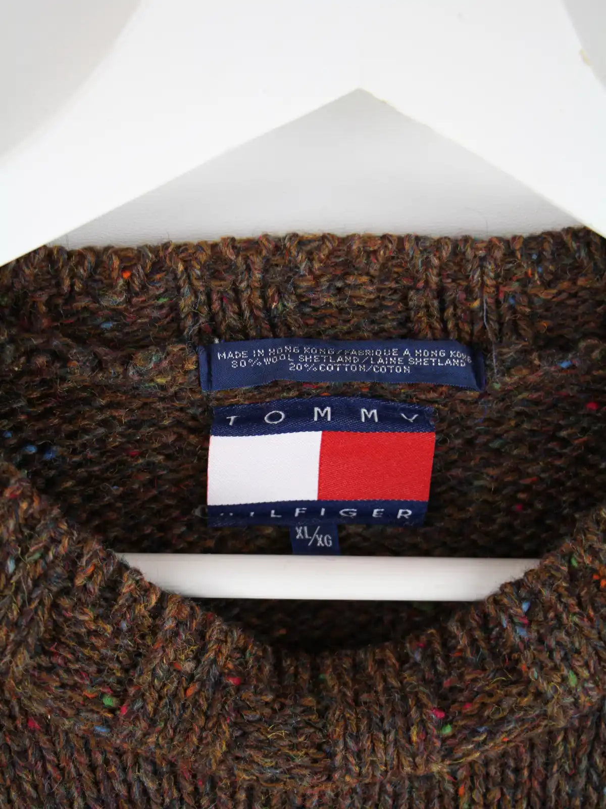 Tommy Hilfiger Pullover Braun XL – Etikett