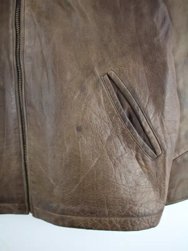 Trapper Lederjacke Braun XXL – Detailbild 1