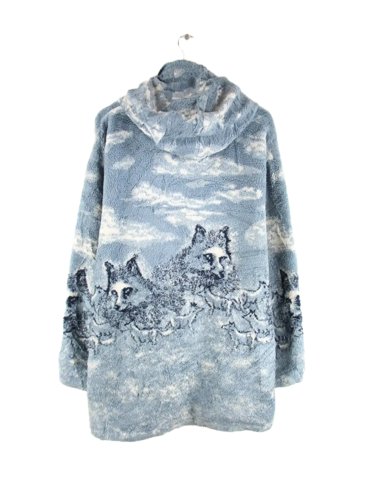 Vintage Fleece Blau 4XL – Rückseite