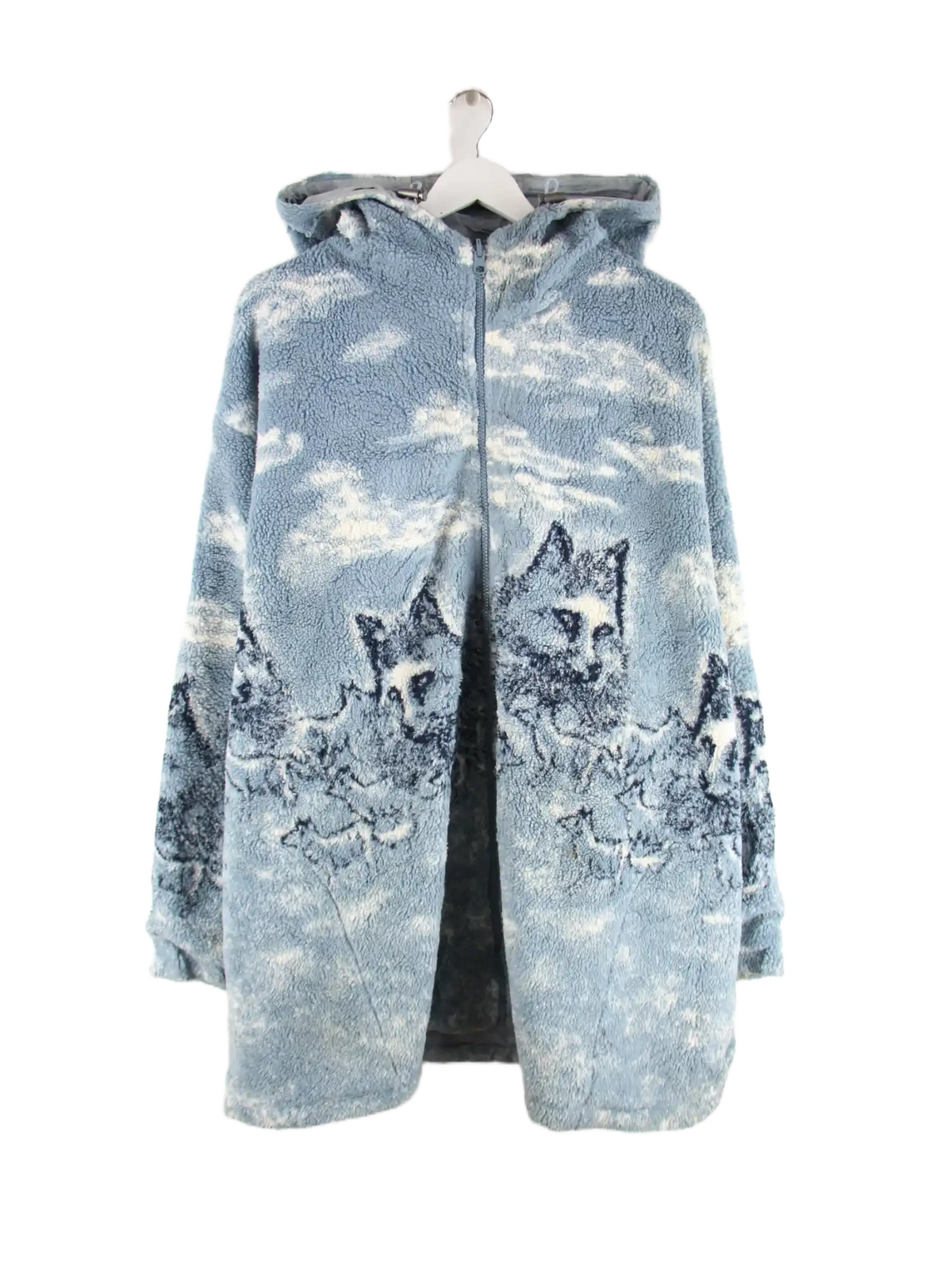Vintage Fleece Blau 4XL – Vorderseite