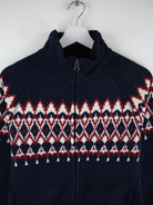 Vintage Fleece Blau L – Detailansicht Vorderseite