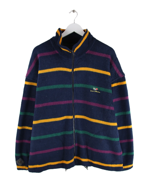 Vintage Fleece Blau L – Vorderseite